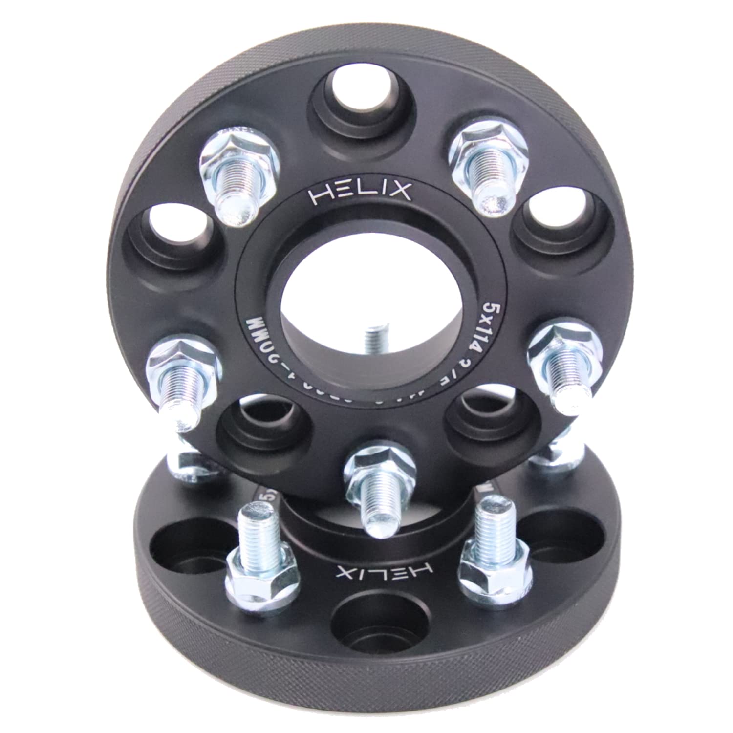 

Проставки HELIX с широкой колеей и внутренним диаметром матово-черного цвета для автомобилей, требующие предварительных ступиц, 5H, PCD114.3, 60 мм, M12XP1.5, (Набор 2) (30мм) [Совместимый