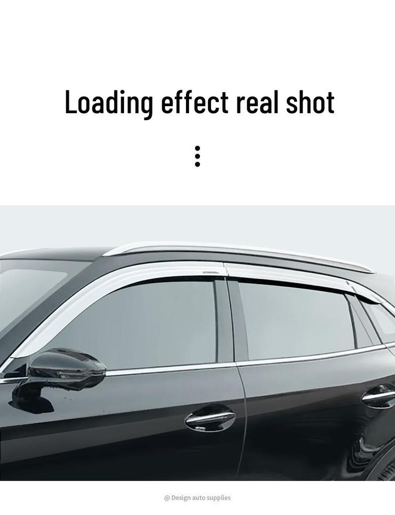Electroplated Rain Guards for 2019-2022 Hongqi HS5 - Exterior Decoration Accessories