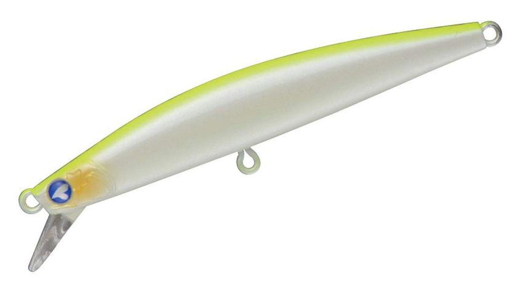 Blue Blue Minnow Blowin 80S Chart Back Pearl Lure #3