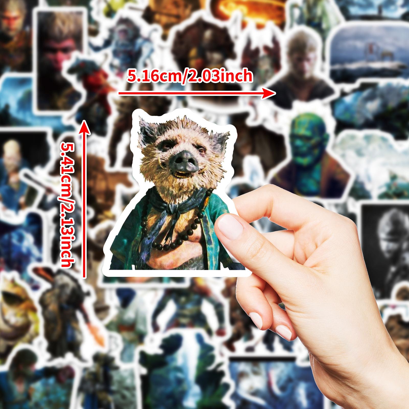 

50 Black Mythology Wukong Theme Ornament Decals Game Peripherals Premium Durable Quality Useful Practical Reliable