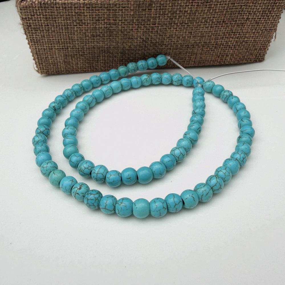 Turquoise Bead Mix: Multi-Shaped Blue Loose Beads for DIY Bracelets & Necklaces
