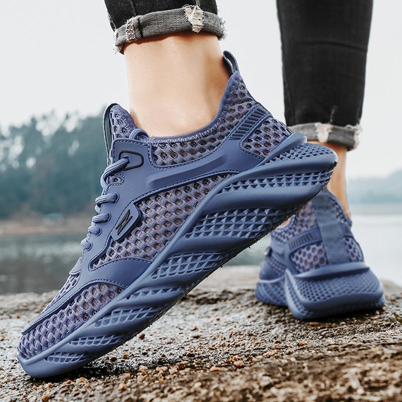 Sommer Herren Freizeitschuhe Mode Leicht Herren Laufschuhe Walking Sneakers Mesh Atmungsaktiv Männlich Jogging Sportschuhe
