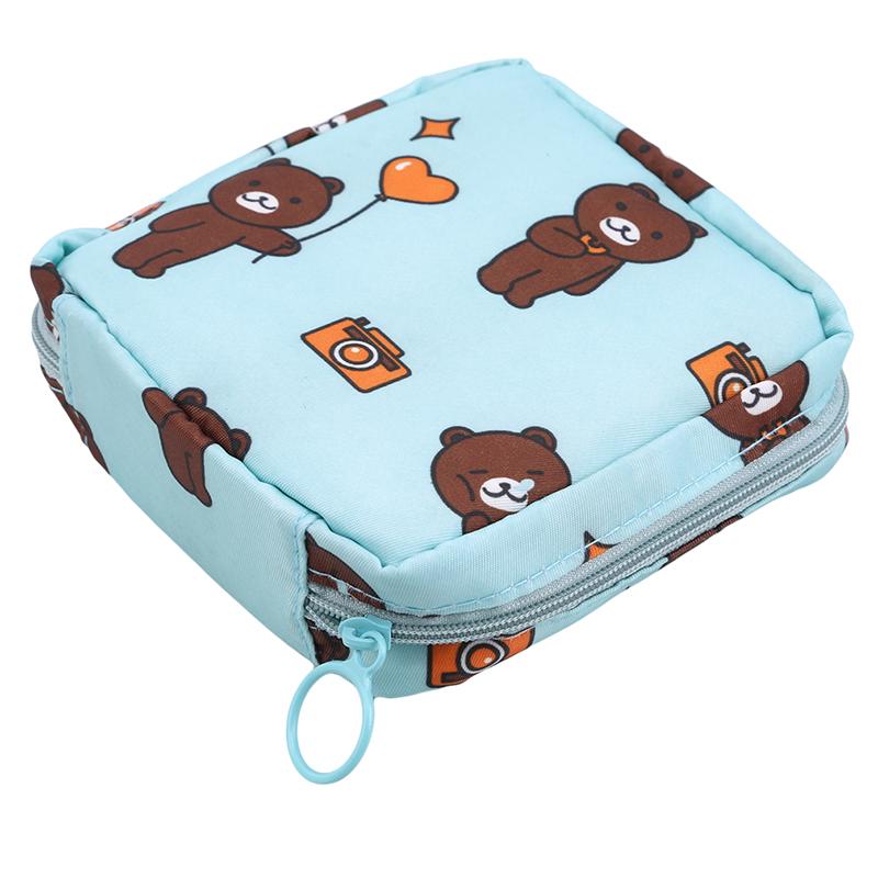 Diaper Sanitary Napkin Storage Bag Canvas Pad Makeup Bag Coin Purse Jewelry Organizer Credit Card Pouch Tampon Packaging Bags
