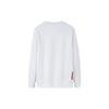 Anta Solid Color Printed Chinese Character Fleece Long Sleeve Sweatshirt Men Sweatshirt White 152247719-1