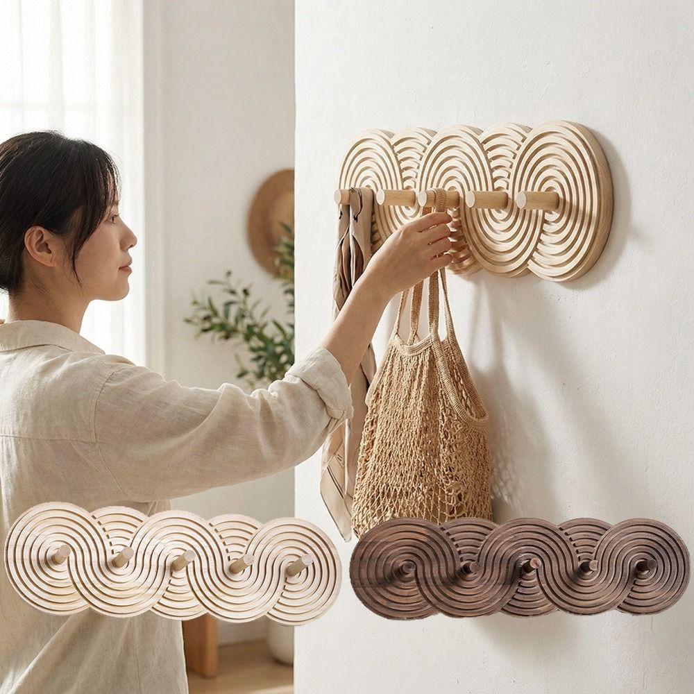 Bohemian Style Wall-Mounted Organizer Modern Entryway Organizer Key Storage Rack  Interior Decor