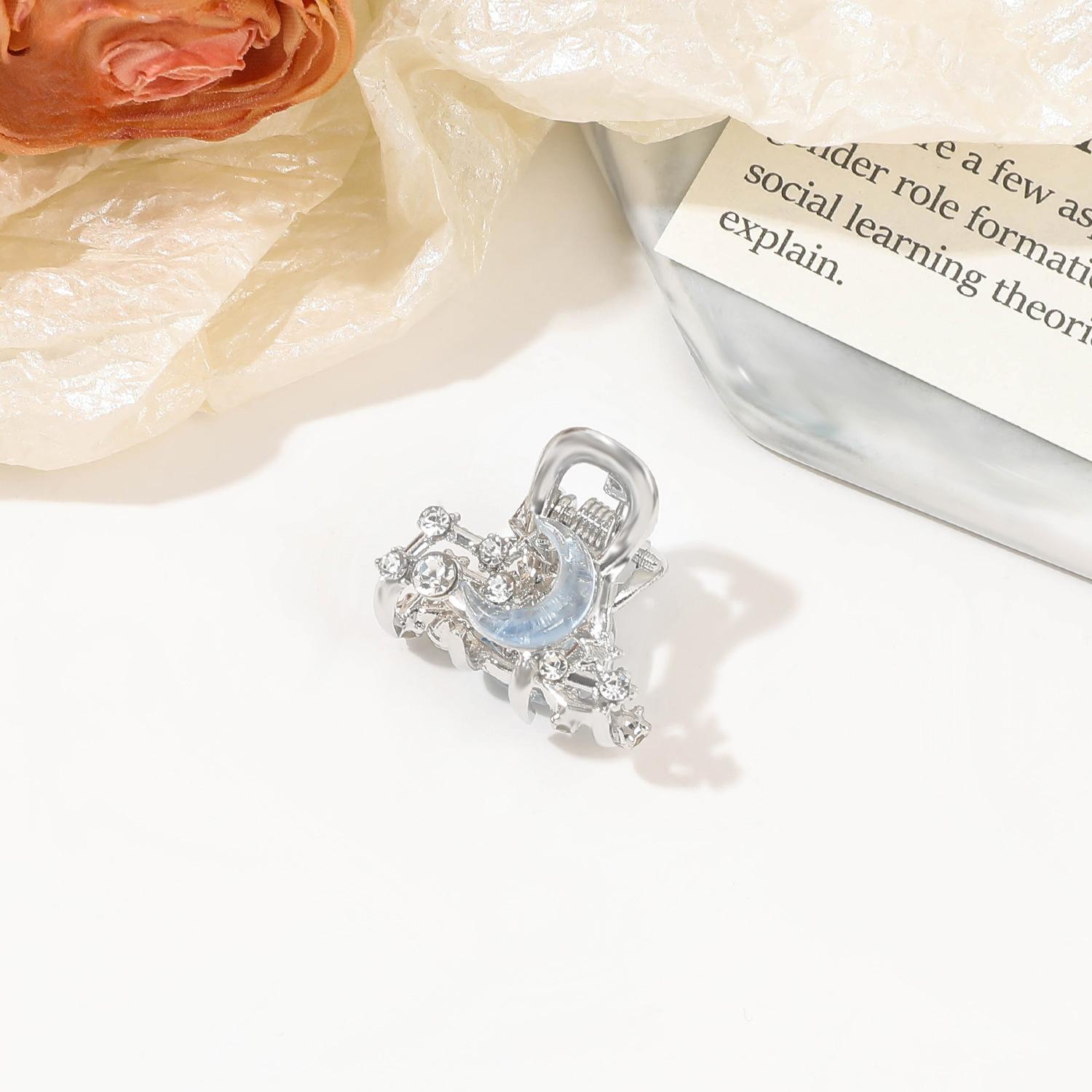 

Новая заколка-звезда из сплава синего цвета, простая заколка-звезда для девочек в виде пятиконечной звезды из серебряного металла, аксессуары для волос в виде утконоса