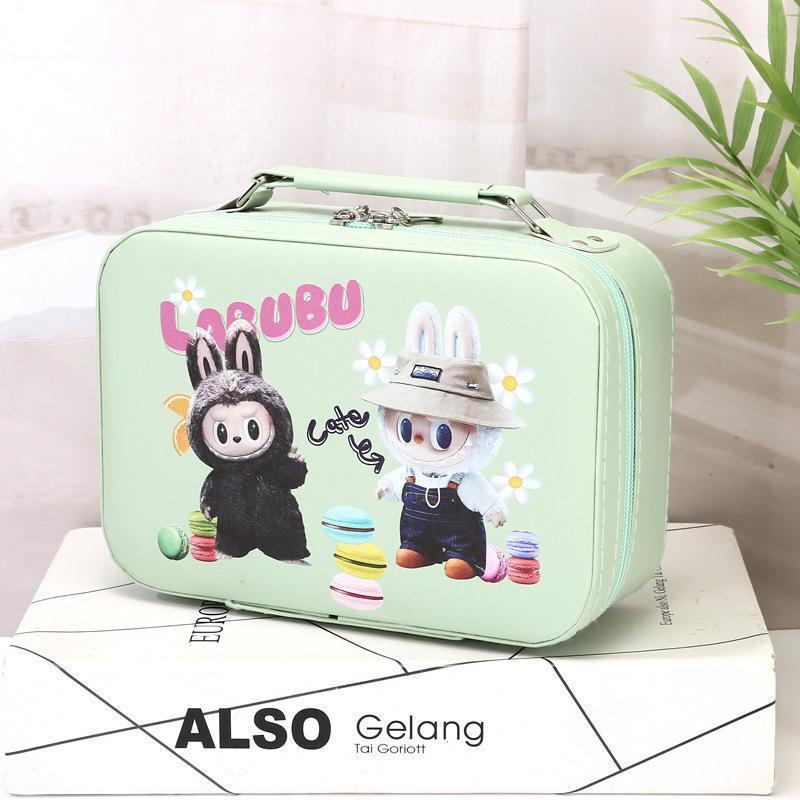 

Многофункциональная ручная косметичка, Портативная косметичка, Детское хранение, Ручная маленькая квадратная сумка, Большая вместимость 25*18.5*11.5cm зелёный