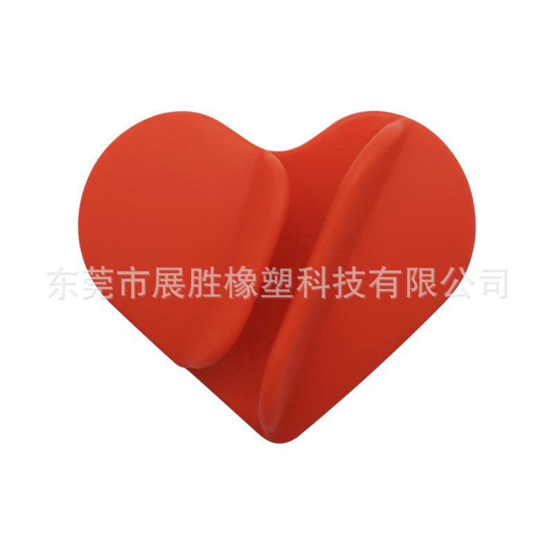 Love-shaped Silicone Portable Lipstick Makeup Mobile Phone Holder Desktop Drama Chasing Portable Versatile Model