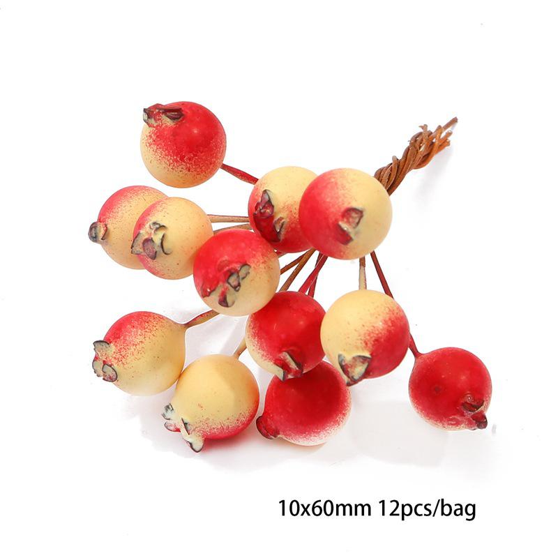 Orange Flower Double-Headed Stamen Foam Hairpin DIY Accessories