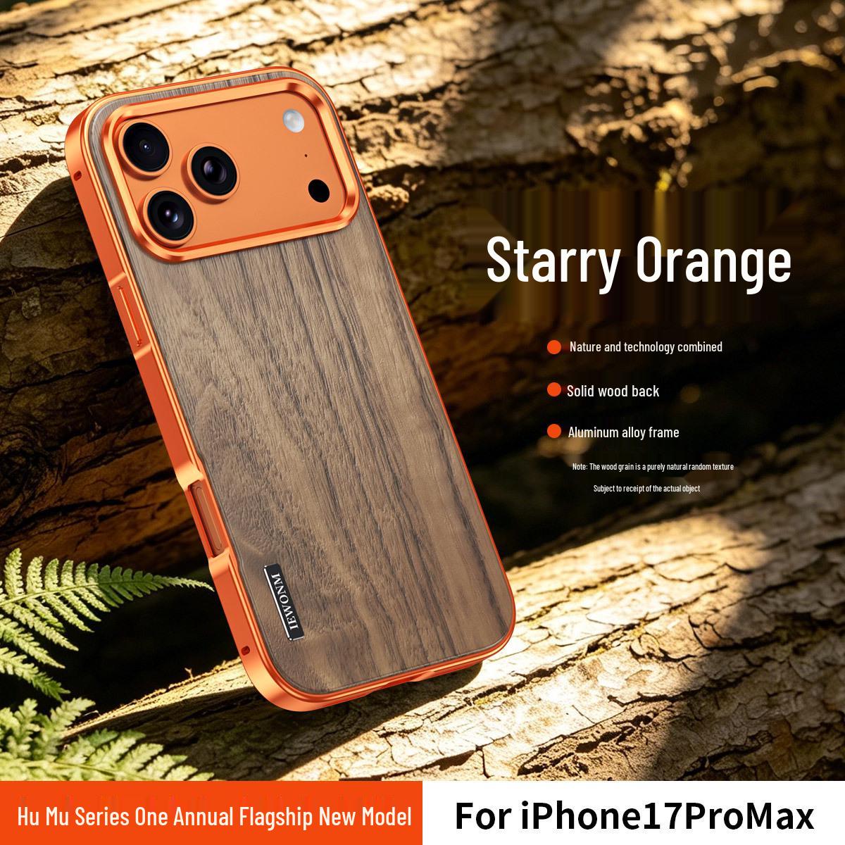 

Rosewood Series Aluminum Alloy Protective Case for Apple 17 Pro Max 15 Pro Max