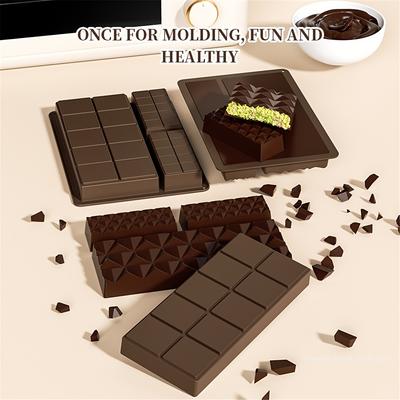 Silikon Schokoladenform Set Lebensmittelqualität Antihaft Süßigkeiten Kuchen Waffel Werkzeuge BPA-frei Backset für Profis