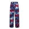 Men's Independence Day Print Plain Knit Pocket Casual Lounge Pants Sleepwear Drawstring Waist Relaxed Fit