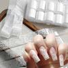 10/20/30Rolls 2.5cm Black White Lace Transfer Foil New Nail Art Sexy Full Wraps Flower Glue Adhesive DIY Manicure Styling Tools