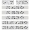 Car Emblem Badge 3D ABS Letter Sticker For Maybach S480 S580 S680 GLS480 GLS600 V12 Auto Trunk Fender Exterior Accessories G8