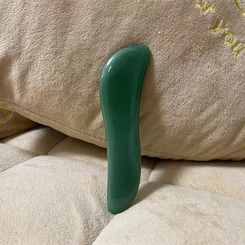 Natural Jade S-Shape Scraping Board Rose Quartz Obsidian Gua Sha Massager Spa Acupuncture  Facial Lifting Skin Care Beauty Tool