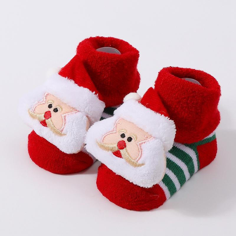 

Детские рождественские носки для ходьбы с нескользящей мягкой подошвой