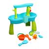 Splash Sand Table Toy 2 Tier Rain Shower Water Table for Toddlers Outdoor Beach Backyard Activity