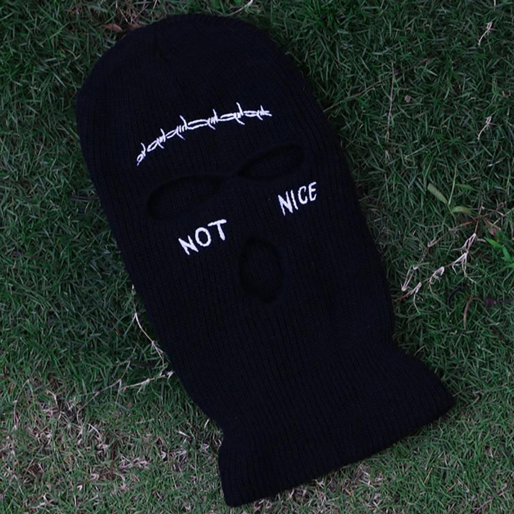 Fashion Knit Hat for Women Men Handwoven Balaclava Cap Beanie Hat for Girl Boys Party Mask-Hat Adult Novelty Accessories