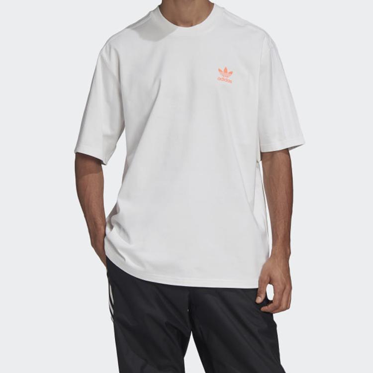 Adidas Originals Trefoil Short Sleeve T-Shirt with Small Logo Men Tops White GK4878