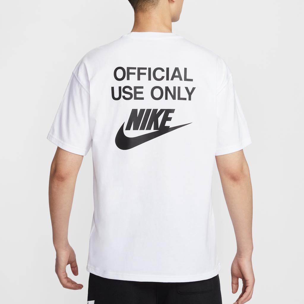 Nike Sportswear As U Nsw Tee M90 Oc Remix Fashion Simple Round Neck Pullover Solid Color Short Sleeve T-Shirt Men Tops White HJ0775100
