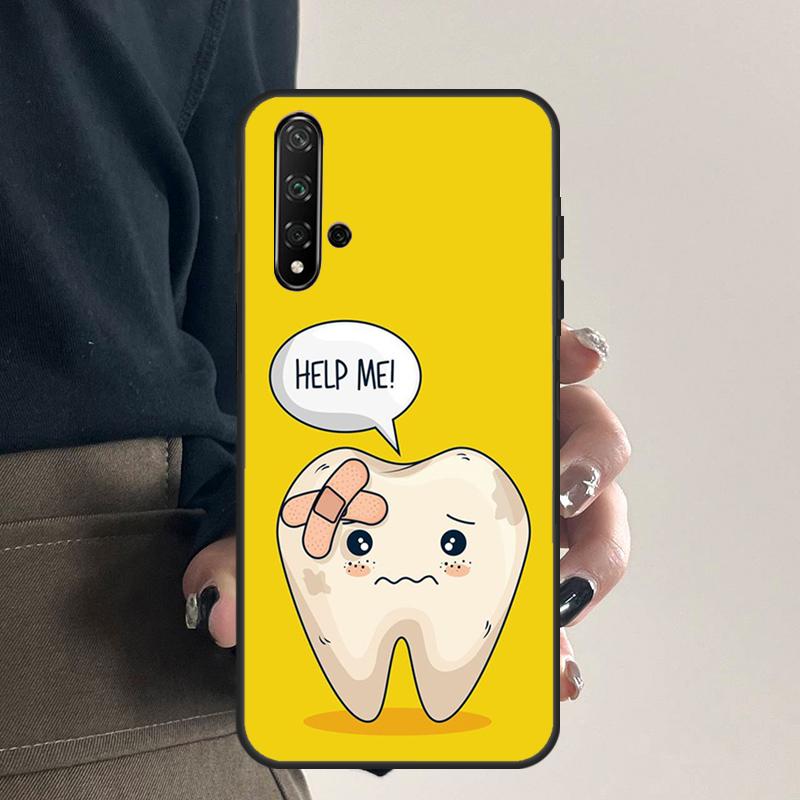 Cartoon Dentist Dental Teeth For Huawei Nova 9 10 SE 5T 12s 12i 11i Y91 Y90 Y60 Y70 Y72 Y61 P20 P40 P30 Lite P60 Pro Case