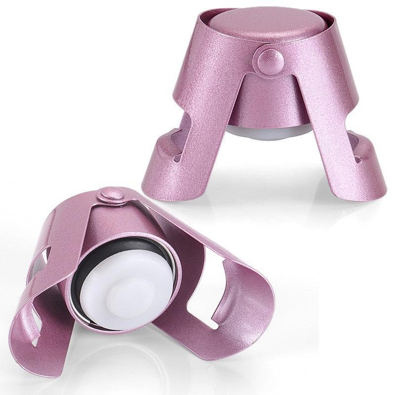 Portable Stainless Steel Champagne Sparkling Stopper Sealing Bottle Cap Wine Bottle Stopper Wine Beer Bottle Cork Plug