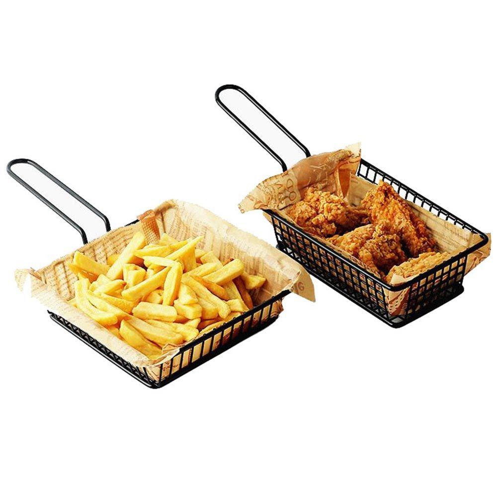 Supplies Chips Barrel Fast Food Holder Snack Container French Fries Basket Food Bucket Tableware