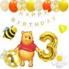 BALLOON DAYS Birthday Decoration HAPPY Winnie the Disney Birthday Cute for and Boys Set, Balloons, BIRTHDAY, Pooh, Garland, Decorations, Yellow,