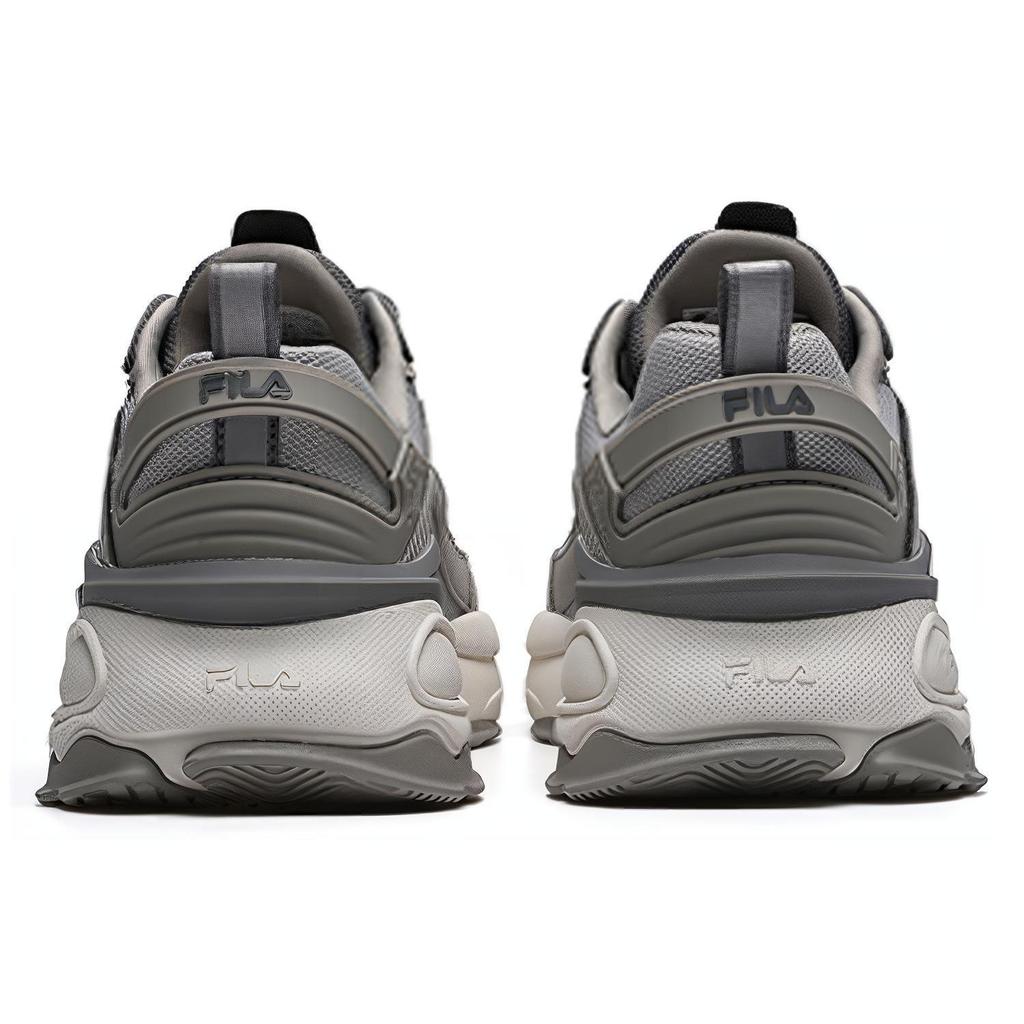 FILA Fabric Synthetic Leather Pigskin TPU Casual Low-Top Dad Shoes Men sneaker Gray F12M216101FGD
