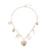 Trend Metal Cross Love Oil Drop Pendant Necklace Nklce Sweet Bow Necklace