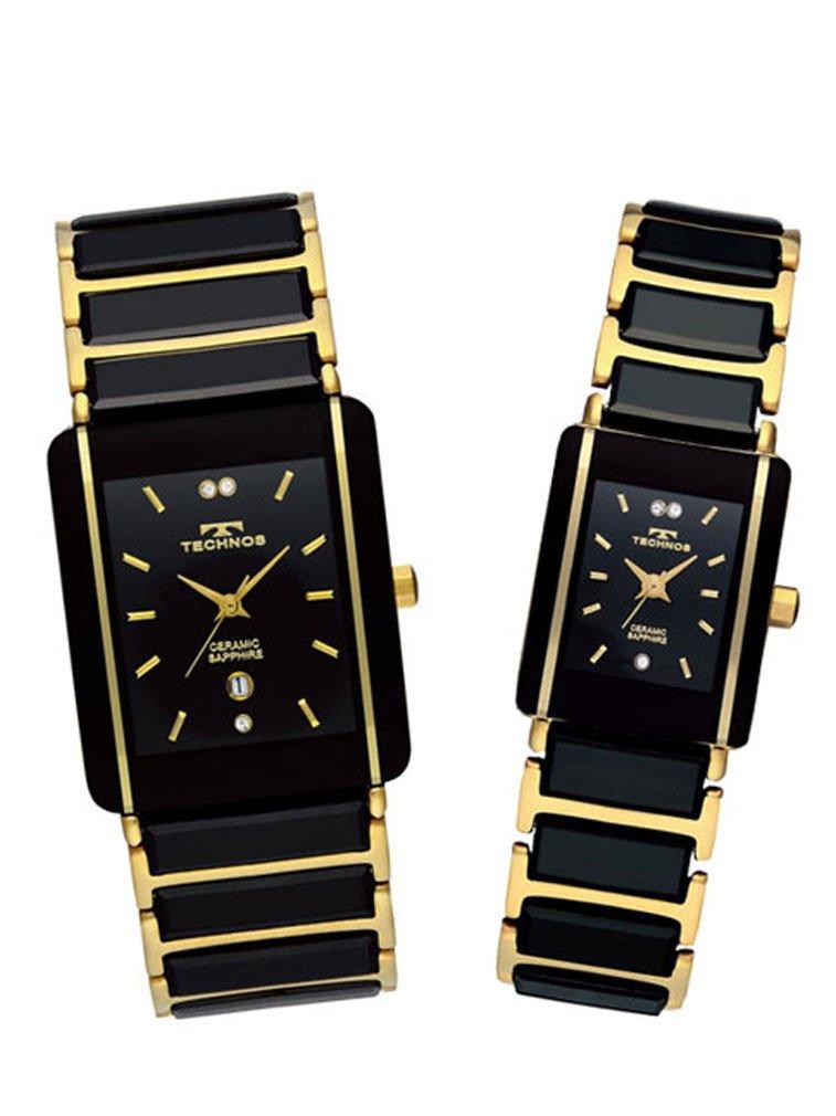 

TECHNOS Watch Pair Watch Керамические часы из нержавеющей стали [Technos] Мужские и женские и TSM903GB-TSL906GB [Оригинальный продукт]