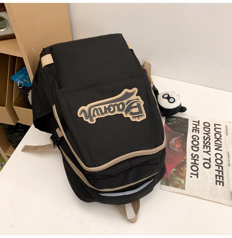 Рюкзак для путешествий большой емкости для старшеклассников ретро-колледжа белый — фото 20