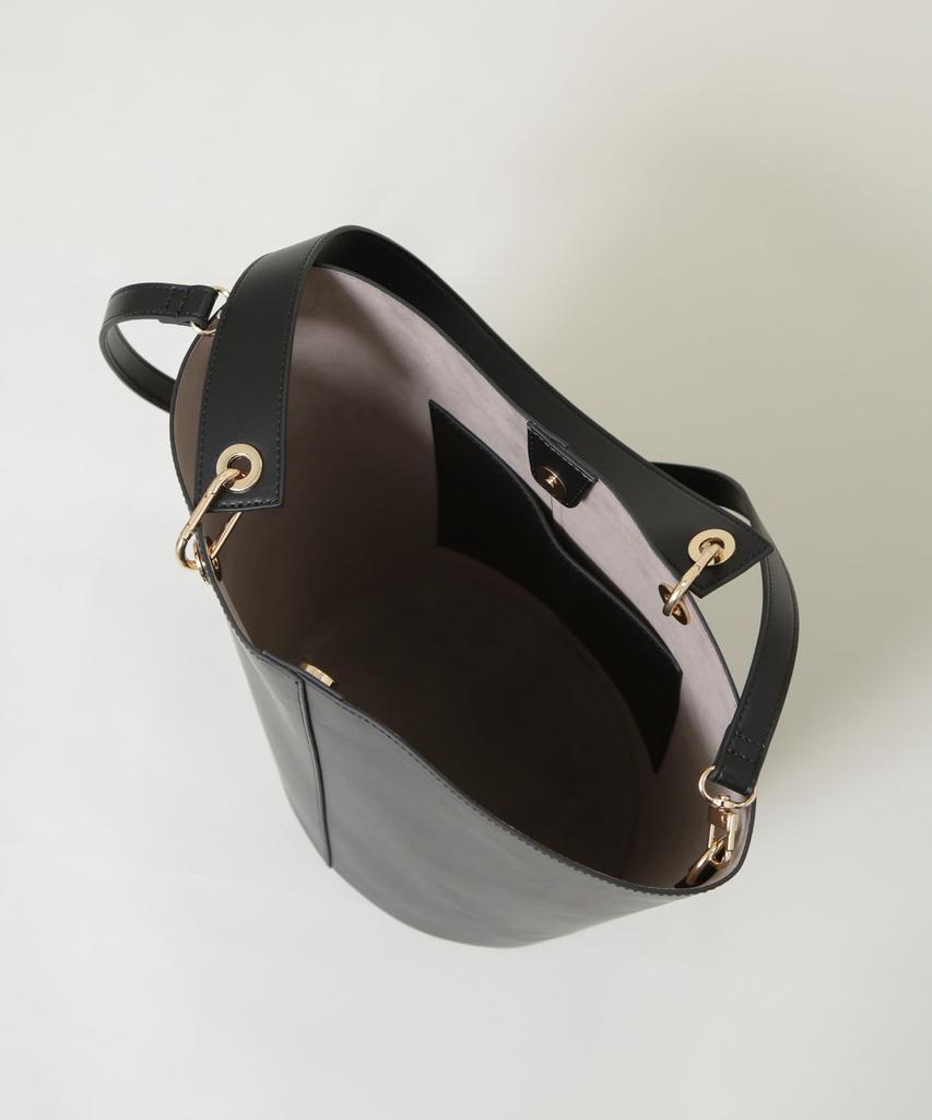 Nano Universe Asymmetrical Handle Bucket Tote, Women's, F 010, Black, 669-5232302