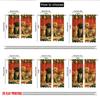 2pcs 2D Flat Printing Christmas Curtains Christmas Puppies Kittens Gifts Digital Printed Polyester Drapes Party & Holiday Decor