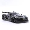 1/32 Scale Koenigsegg Jesko Zinc Alloy Model Car, with Light & Sound & Pull-Back Diecast Toys Gifts Collections Decorations For Boys