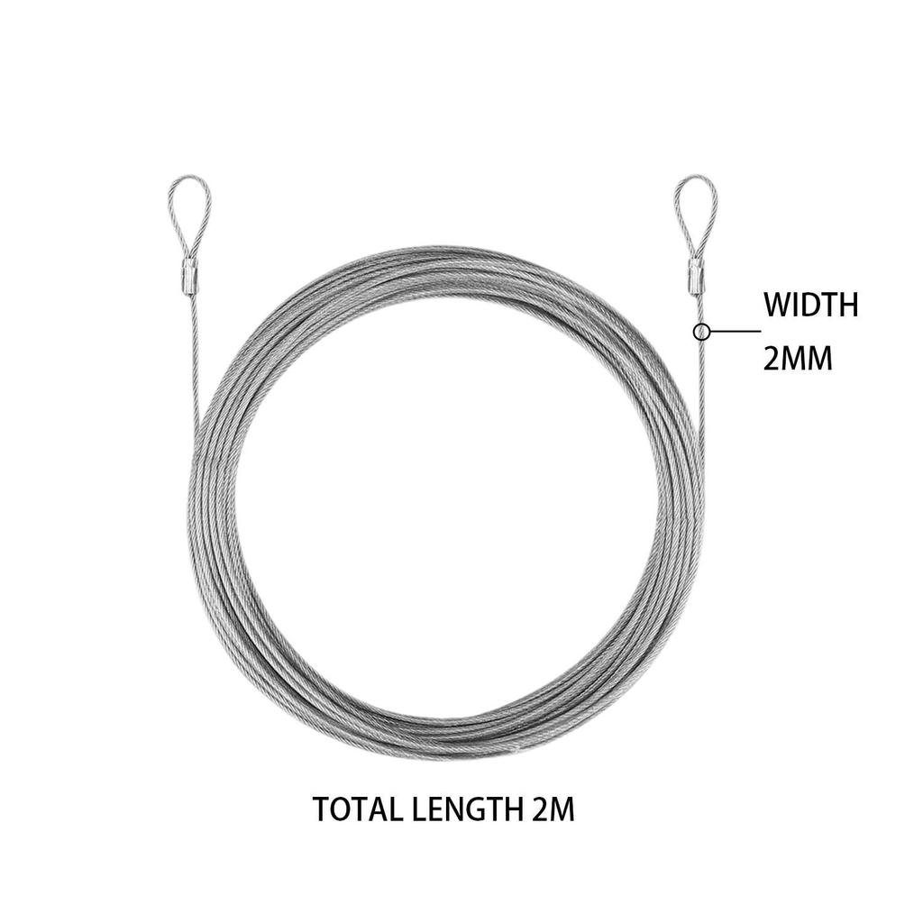 1/10M Stainless Steel Wire Canopy Rope DIY Pull Cord Wire Ropes Fishing Lifting Cable Hanging Clothes Rustproof Hardware Tools