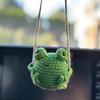 Cute Handmade Knitted Animal Pendants 1PC Frog Penguin Duck Chick Rabbit Charm Portable Backpack Keychain Decor for Kids