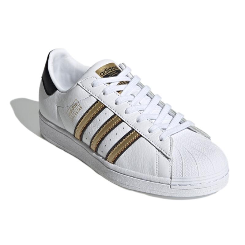 Adidas Originals Superstar 'White Gold Black' Sneakers FY1335