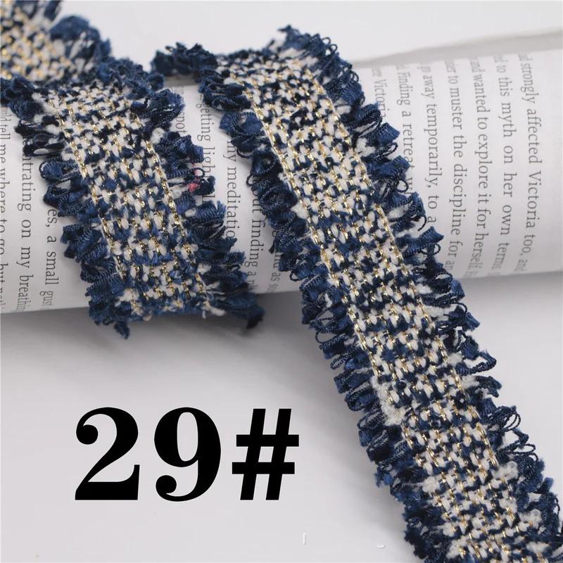 45 Yards Trim Vintage Embroidered Lace Sewing Lace Ribbon Fabric Handmade Costume Dress Sewing Trimmings Wedding Decoration