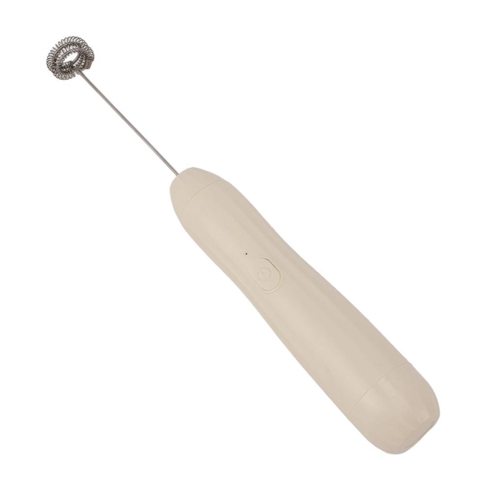 Mini Handheld Milk Frother USB Rechargeable Electric Whisk Drink Mixer 3 Speed Stainless Steel Foam