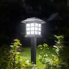Mini Solar LED Garden Lights Stainless Steel Outdoor Solar Power Pathway Lights Yard Driveway Landscape Lights