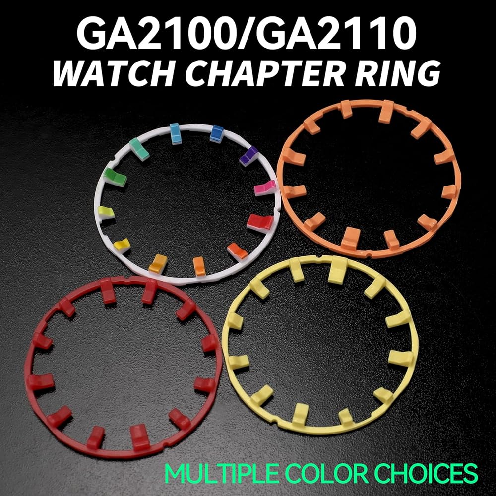 Korlexchi Watch Dial Scale Ring for Casio G-SHOCK GA2100 GA-2110 Men's Watch Accessory Custom Part Silver