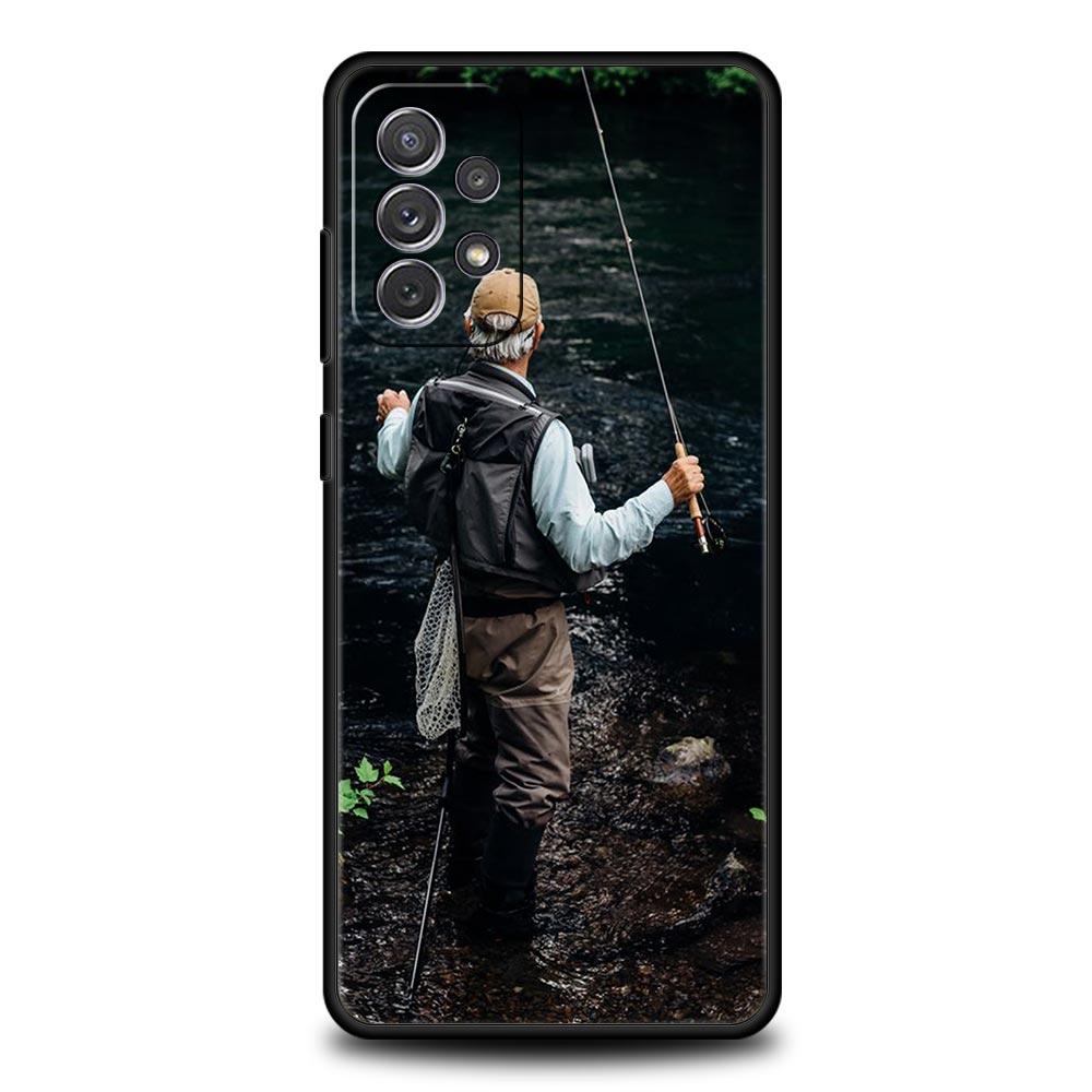 Phone Case For Samsung Galaxy A15 A13 A51 A71 A41 A31 A21S A03S A05 A35 A32 A55 A23 A25 A33 A53 A73 5G Cover Carp Fishing Fish