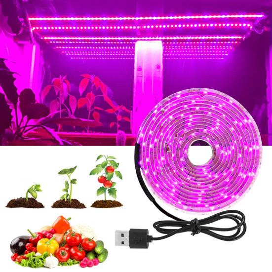 

2/3/5m 5V USB Flexible Full Spectrum 2835SMD LED Plant Growth 200cm Non-waterproof