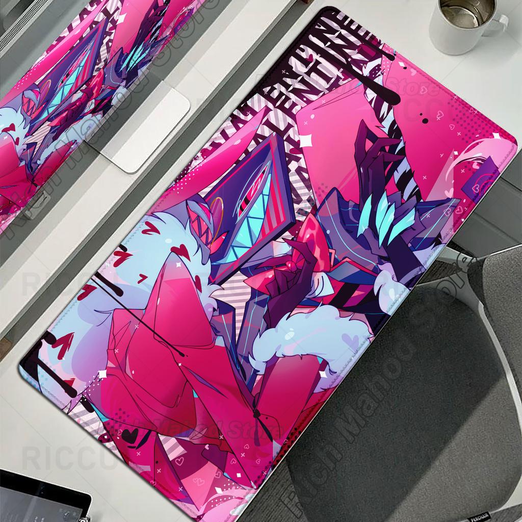 Podkładka pod mysz Anime Hazbin Hotel Podkładka pod mysz Antypoślizgowa Guma Duża Podkładka na biurko Akcesoria komputerowe Podkładka pod klawiaturę Gracz PC XXL Mata do gry Dywan