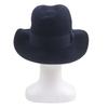Excellent HERMES hat Lapin felt with ribbon Navy wool mens 58 Used