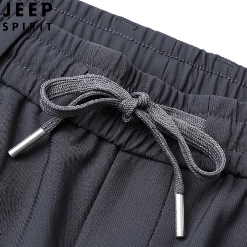 JEEP SPIRIT Men's High-Elastic Straight Casual Pants