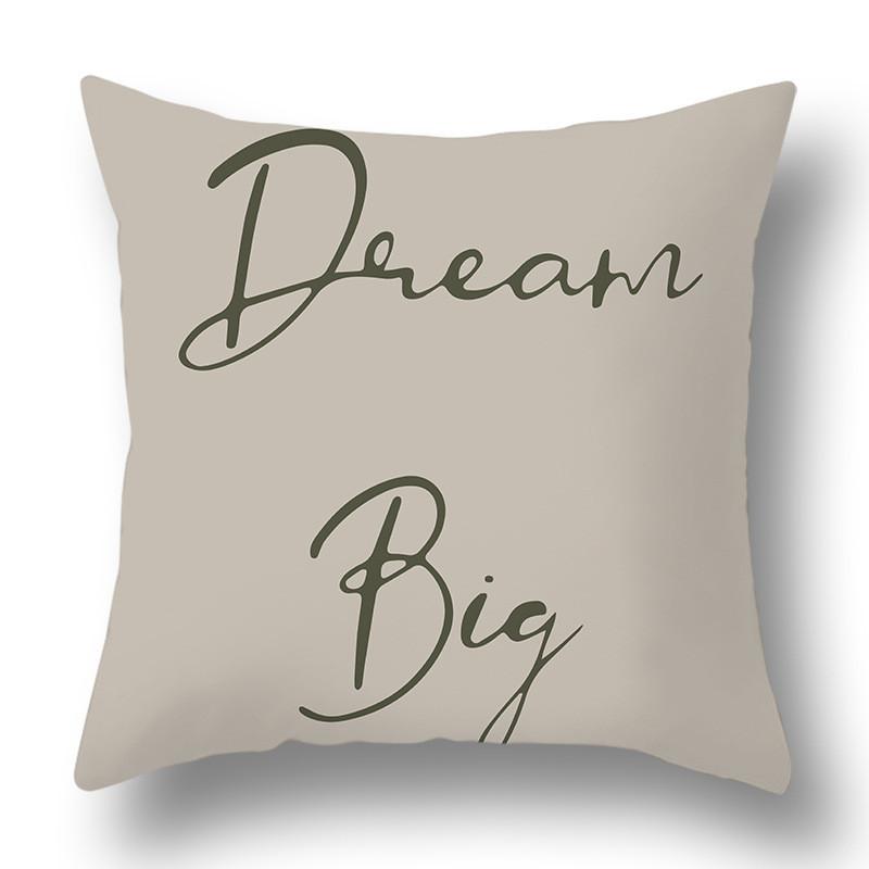 Simple Green Geometric Decoration Cushion Cover Tropical Plant Print Pillowcase Pillowcase Living Room Home Decoration