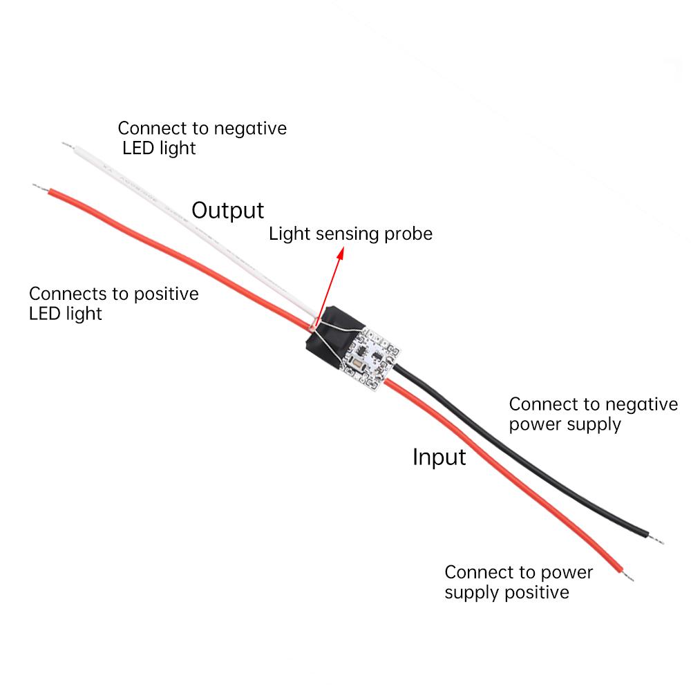 Light Sensor Switch Automatic Auto On Off Photocell Street Light Switch DC 3.7V 5V 12V 24V 5A Photo Control Photoswitch Sensor