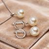 Imitation Pearl Necklaces Earrings Sets For Women Fashion Flower Cubic Zirconia Pendant with Chain Birhday Gift